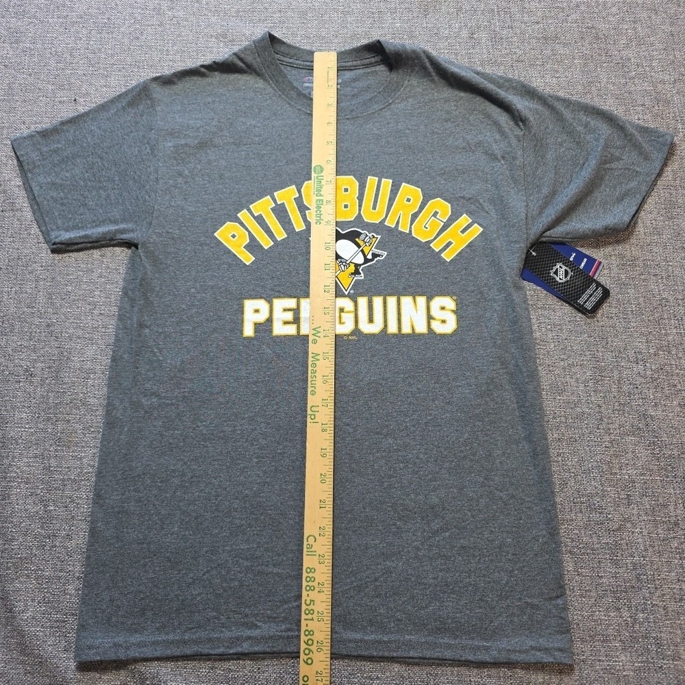 Champion Pittsburgh Penguins Mens T Shirt Short Sleeve Gray New NHL Small - Picture 5 of 8
